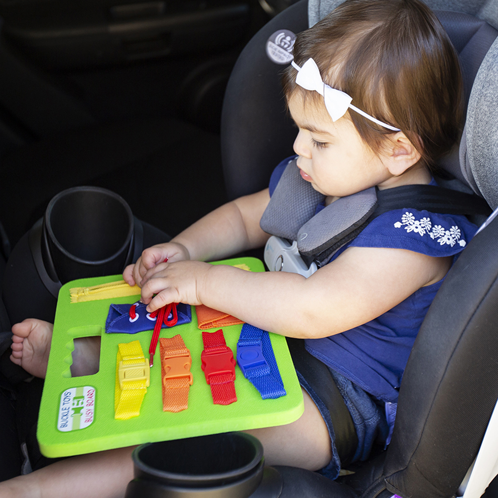 buckle toy busy board