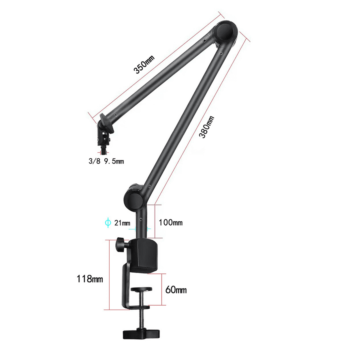 Microphone Stand Adjustable Heavy Suspension Scissor Boom Arm Holder Microphone Bracket USB Condenser Mic Holder