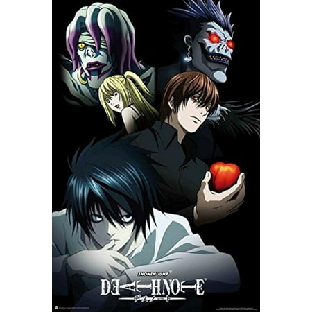 Shonen Jump Death Note Characters 36x24 Anime Art Print Poster Japanese Animated Series (Best Shonen Jump Anime)