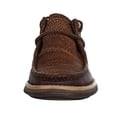 thumbnail image 2 of 12-020-2050-0121  Men`s Stetson Oiled Brown Distressed Bullhide Lace Up Casual Shoe, 2 of 5