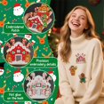 thumbnail image 3 of Juego de parches termoadhesivos navideños HWQVA, 12 piezas bordados, 3 of 6