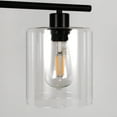 thumbnail image 6 of YANSUN 3-Light Pendant Kitchen Island Linear Pendant Clear Glass, 6 of 6