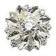 thumbnail image 4 of Floral Rhinestone Glass Button DIY Hand Decorated Button Shirt With, 4 of 5