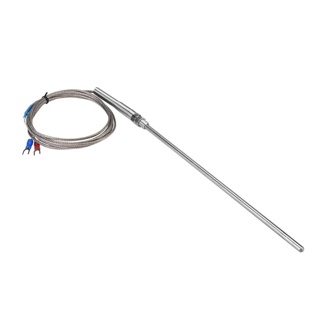 Sonda de termopar M8 Rosca Tipo K Termopar 200 mm Sonda Sensor de temperatura Cable 0-400 ℃(3m)