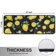 thumbnail image 5 of Kitchen Rugs Sets Of 2,Yellow Lemon Fruit Flowers Black Pattern Anti Fatigue Kitchen Mat Rugs Non Slip Washable,Decorative Kitchen Floor Mats for Kitchen,Sink,Laundry,17"x47"+17"x47", 5 of 5