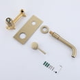 thumbnail image 4 of Solid Brass Bathroom Sink Faucet, Wall Mounted Single Handle Basin Faucet, 4 of 5