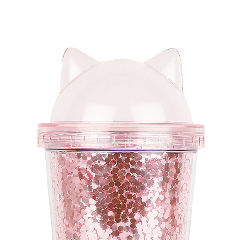 Cat Ear Glitter Tumbler Bottle - Always Whiskered – Always Whiskered