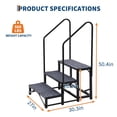 thumbnail image 4 of GloryStar RV Portable Step Ladder with Handrails, Non-Slip Mats for Hot Tubs, Porches, and Camper Entry, 4 of 7