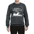 thumbnail image 2 of Missed Your Call Fishing Line Joke Fishing Unisex Crewneck Graphic Sweatshirt, Charcoal, 2XL, 2 of 3
