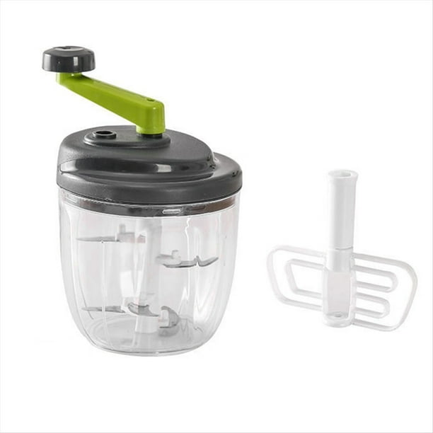 Picadora Manual, Picadora Manual de Alimentos, Picadora de Cebolla con Manivela, Picadora de Alimentos con Recipiente, Picadora Giratoria de Cebolla