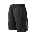 thumbnail image 4 of Zylanna Men's Cargo Shorts with Multi-Pocket, Relaxed Fit Elastic Waist Casual Breathable Outdoor Hiking Shorts for Men Black, 4 of 6