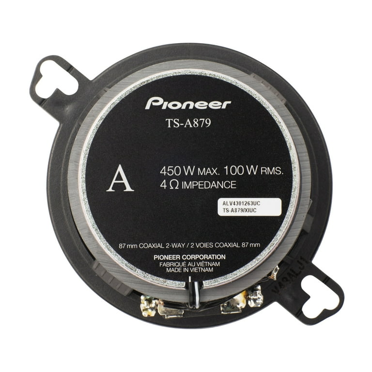 Pioneer TS-A879 2-Way, 450W, 3.5” Speaker w/ 25mm Tweeter, Pair