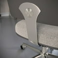 thumbnail image 6 of Realspace® Modern Comfort Picali Bouclé Fabric/Vegan Leather Low-Back Task Office Chair, White Stone/Gray/Brushed Nickel, BIFMA Compliant, 6 of 8
