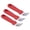 Red, variant on BOKYAN Heavy Duty Stainless Steel Freezer Scraper 10-Pack, Ergonomic Kitchen Deicing Shovel with Non-Slip Red Handle for Ice and Grease (6.7 inches / 17 cm)