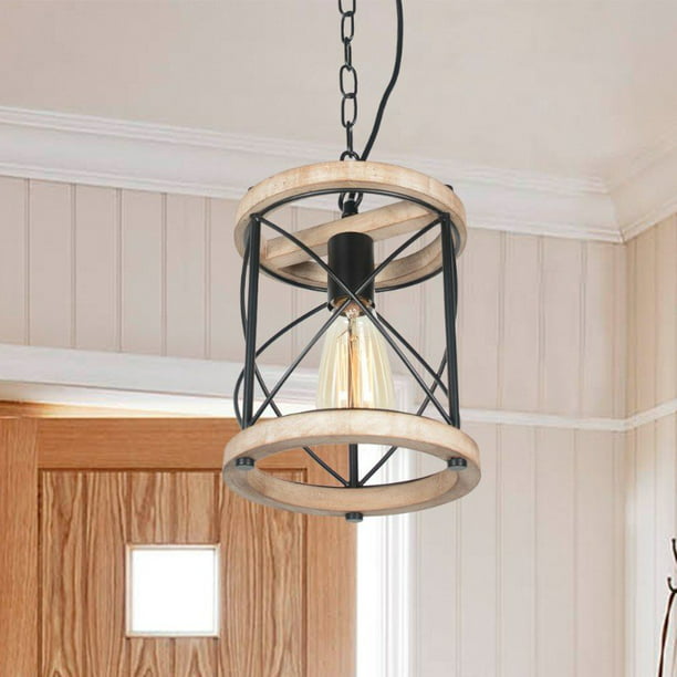 Baiwaiz Rustic Pendant Lighting For, Rustic Glass Lantern Light Fixture Design