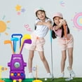 thumbnail image 3 of Toyvelt / Kids Golf Club Set with Golf Cart / Purple, 3 of 5
