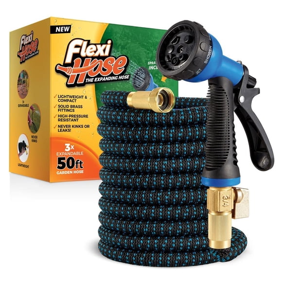 Manguera de Jardín Flexi Hose Expandible de 15 m con Boquilla de 8 Patrones