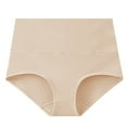thumbnail image 4 of wcjm Beige Women's Pure Cotton Women's Underwear Pure Cotton Plus Size Underwear Women's High Waist Underwear 5PC Underwear, 4 of 5