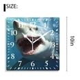 thumbnail image 2 of 10 Inch Wall Clock Battery Operated Silent Clock Decorative for Office, Kitchen, Outdoor, Living Room，The Best of Shark and Ocean Creative Pattern, 2 of 4