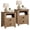 Honey Brown, variant on Papajet 17.7"W Farmhouse Nightstand Set of 2, Wooden Side Table with Drawers & Open Shelf, Narrow Bedside End Table for Bedroom, Rustic Honey Brown