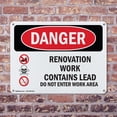 thumbnail image 4 of (2 Pack) Renovation Work Contains Lead Do Not Enter OSHA Danger Sign 24 Inch X 18 Inch Plastic Sign, Weather Resistant, UV Protected for Workplace, Business, and Construction Site, Made in the USA, 4 of 8