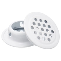 Uxcell 19mm(3/4") Circular Soffit Vent, 10pcs Stainless Steel Circular Air Vents for Kitchen Bathroom Cabinet, White