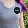thumbnail image 2 of Hacker Binary Code Geek Nerd Pinback Button Pin, 2 of 4