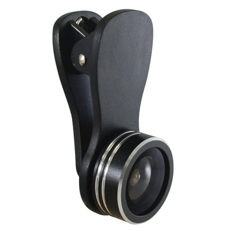 Harlyn ML0301 3-in-1 Cell Phone Camera Lens - .65x Super Wide Angle - 180° Fisheye - 10x Macro Lens - For iPhone, iPad, Android, Tablet, Notebook (Best Ipad Camera Lens)