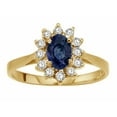 thumbnail image 2 of Tommaso Design� Oval 7x5mm Genuine Sapphire Ring, 2 of 9