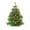 Green, variant on Christmas Tree with Hanging Ball Shape Self-Adhesive Wall Sticker Xmas Decor