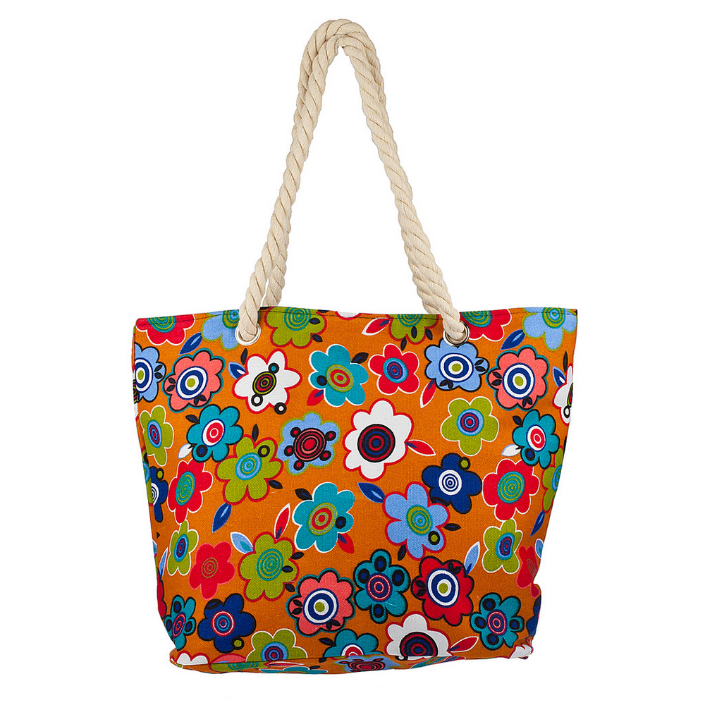 Lux Accessories Lux Accessories Womens Extra Large Zip Up Beach Tote