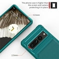 thumbnail image 5 of Jiahe Cover For Google Pixel 7 Pro 6.7 inch,Shockproof Wallet Credit Card Slot Compatible Magnetic Car Mount Kickstand Case Cover,Green, 5 of 7