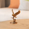 thumbnail image 1 of Figura de búho de latón Figurine de animales de arte coleccionables creatorias de escultura sólida artesanía para la estantería de la oficina, 1 of 8