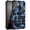 Deep Blue, variant on HCTian Case Compatible with Apple iPhone 16 Phone Cases Armor Heavy Duty Military Style PC+TPU Shockproof Camouflage Cover with Kickstand and Metal Stand for Magnetic Car Mount