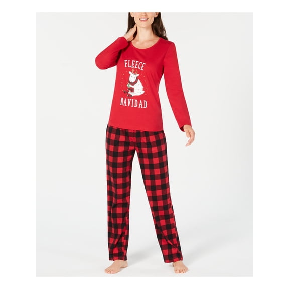 Family PJs Intimates Red Everyday Pajama Set Size: S