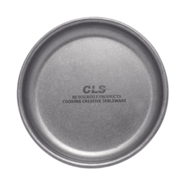 Plato de camping fácil de limpiar, diámetro 12 cm, plato de cena para mochileros, picnics y fiestas. Plata
