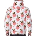 thumbnail image 5 of Hoodies for Men - cartoon Dog heart Long Sleeve Comfrt Men'S Fashion Hoodies & Sweatshirts, Sweatshirts for Men Hoodies Pullover Clothing Clothes with Pouch, 5 of 7