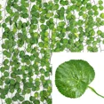 thumbnail image 3 of Guirnalda colgante de hojas de hiedra verde artificial, hojas de ratán, plantas de flores falsas para jardín, boda, fiesta, decoración del hogar, 3 of 5