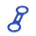thumbnail image 1 of Llave para tapas de horquilla delantera de bicicleta de montaña, suspensiones, extractor de llave de horquilla de aluminio Azul, 1 of 9
