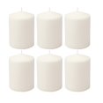 thumbnail image 1 of Stonebriar - Velas altas blancas sin perfume, pilares de vela de 35 horas, perfectas para decoración, bodas, emergencias, 3 x 4 pulgadas, 6 unidades, 1 of 12