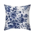 thumbnail image 7 of Ouuluon Pillow Covers Soft Pillow Case, Blue Printed Cushion Case for Living Room Sofa Bedroom Waist Back Support Home Decor, 7 of 7