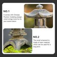 thumbnail image 5 of Vintage Pagodas Statue Garden Pagodas Figurine Garden Decoration Zen Garden Home Decor, 5 of 6