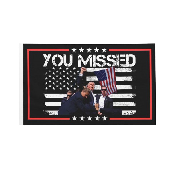 Precio sorpresa!Bandera única Bandera de campaña electoral transfronteriza de EE. UU. Bandera de doble cara