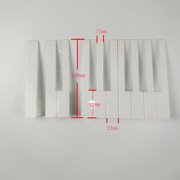 104Pcs/Lot Piano Accessories White Piano Keytop Repair Parts for Piano(5.1mm)