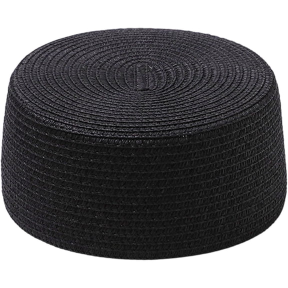 Hsqqdc Women Straw Pillbox Hat Vintage Artist French Beret Cap Summer Sun Painter Hat