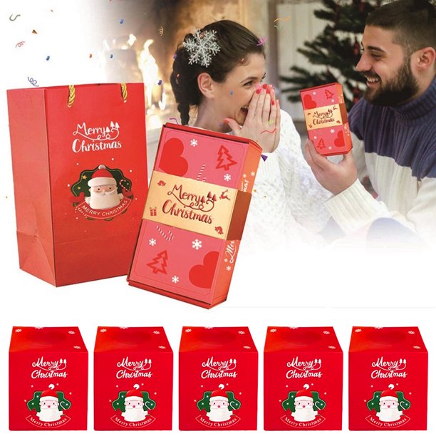 10/12/16/18PCS Caja de propuesta de cumpleaños Feliz Navidad para cumpleaños/Día de San Valentín