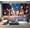 Color1, variant on Peel and Stick Wallpaper Beautiful city square winter evening light snowfall Modern Art Wall Mural Decor Self Adhesive and Removable 69in x 98in