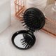 thumbnail image 5 of Cepillo de pelo plegable con espejo, paquete de 2, peine de bolsillo compacto para viajes, para mujeres y niñas, color negro., 5 of 5