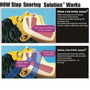 Anti Snoring Sleep Apnea Jaw Solution Snore Stop Belt Cpap Blue Chin Strap