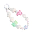 thumbnail image 2 of Milageto Beaded Key Bracelet Creative Hanging Ornament Car Keychain Holder Girls Kids White, 2 of 8
